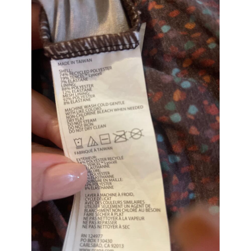 PRANA Ayla Midi Dress w Padded Shelf Bra Size Medium M SUSTAINABLE RECYCLED - Picture 7 of 7